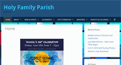 Desktop Screenshot of holyfamilysparta.org
