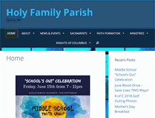 Tablet Screenshot of holyfamilysparta.org